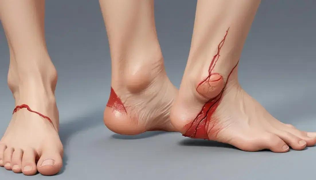 Sintomas e sinais de rachaduras nos calcanhares Sintomas e sinais de rachaduras nos calcanhares