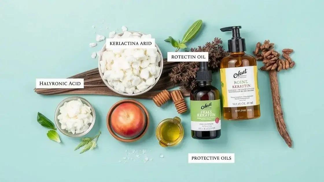 Principais ingredientes a considerar