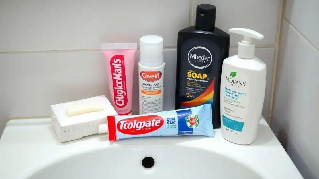 Produtos essenciais para uma boa higiene pessoal