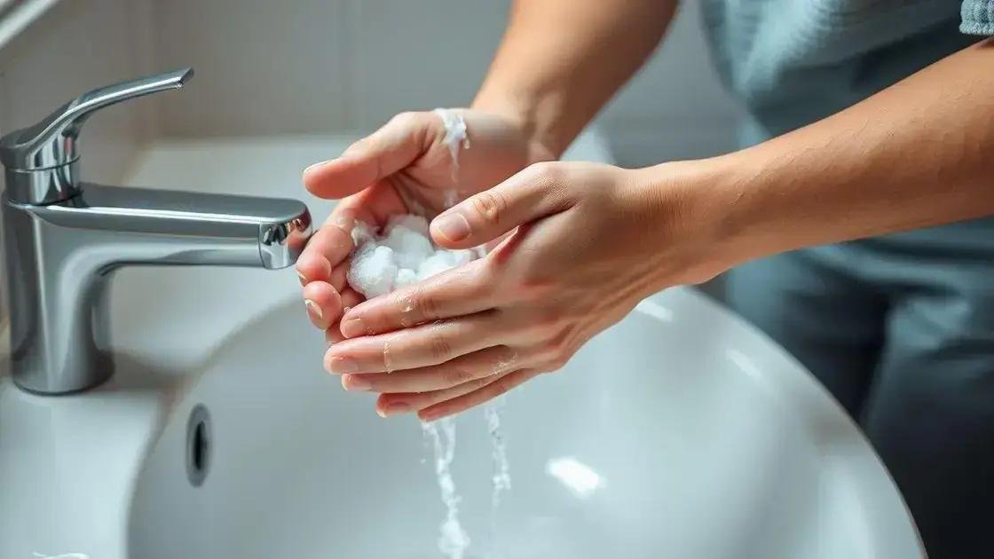 Importância de lavar as mãos corretamente para a saúde