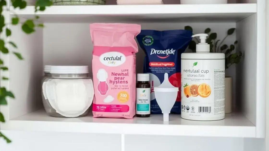 Dicas práticas para manter a higiene menstrual