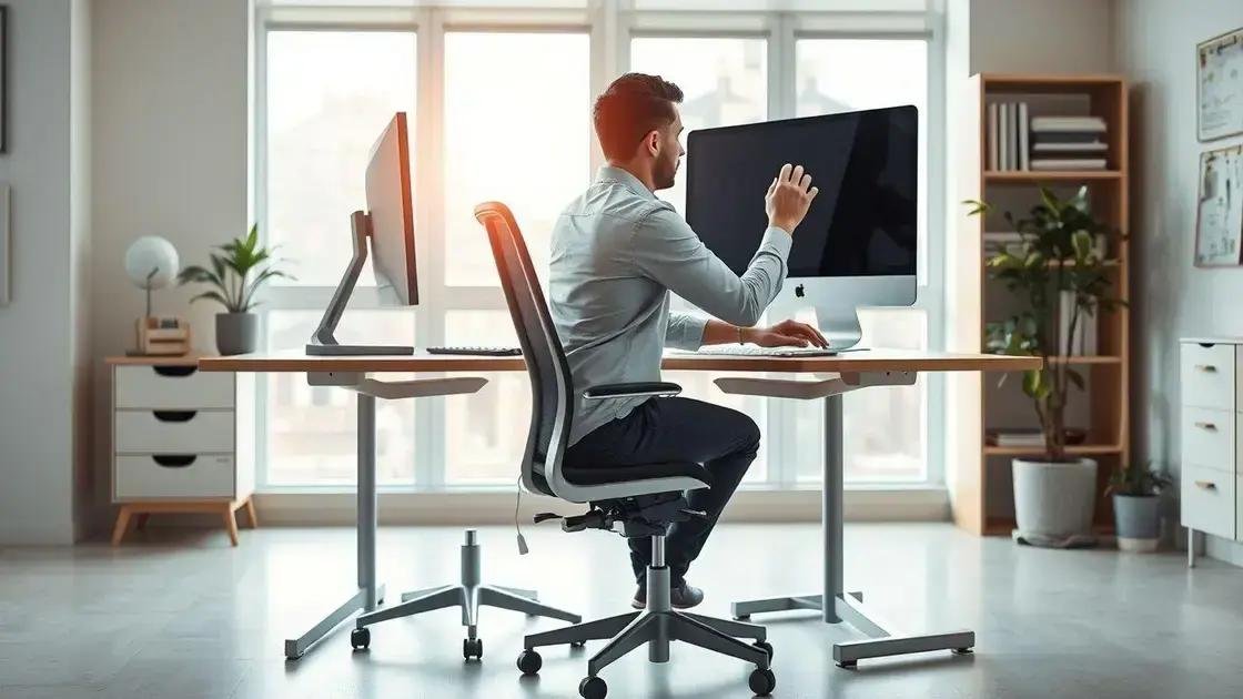 Ergonomia no trabalho: como se ajustar corretamente