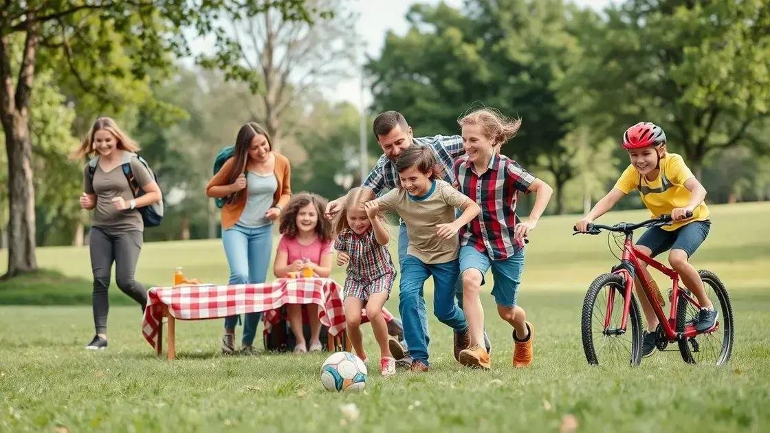 Atividades ao ar livre para toda a família