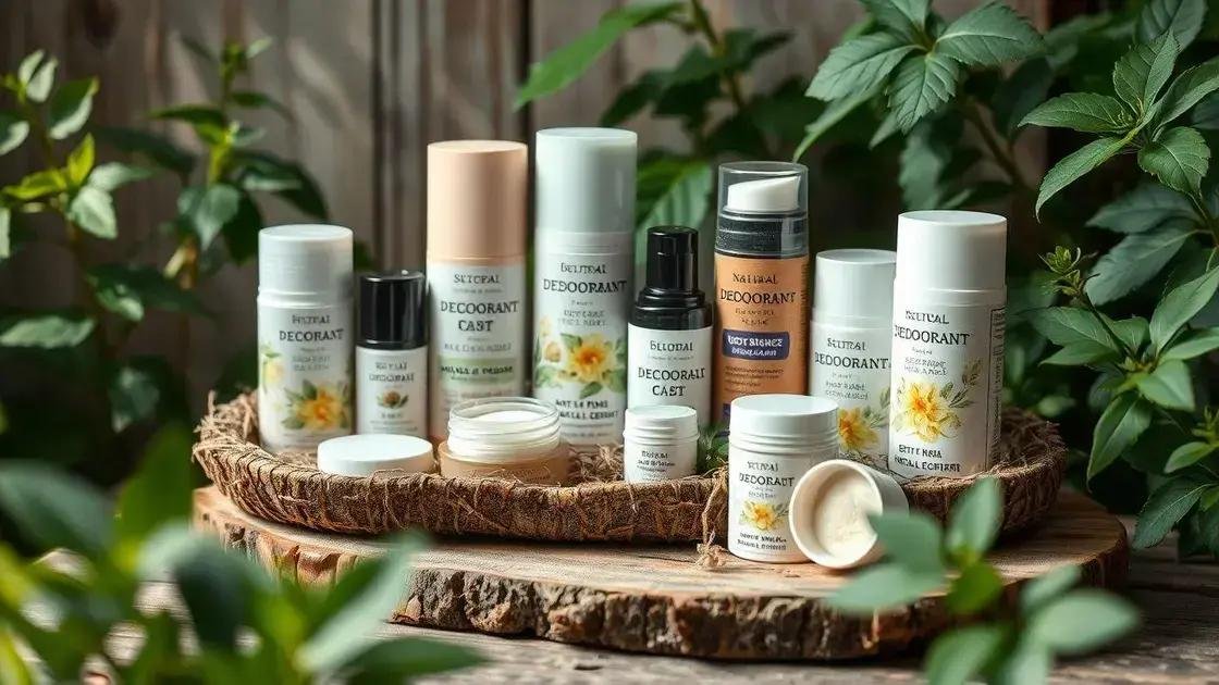 Principais benefícios do desodorante natural