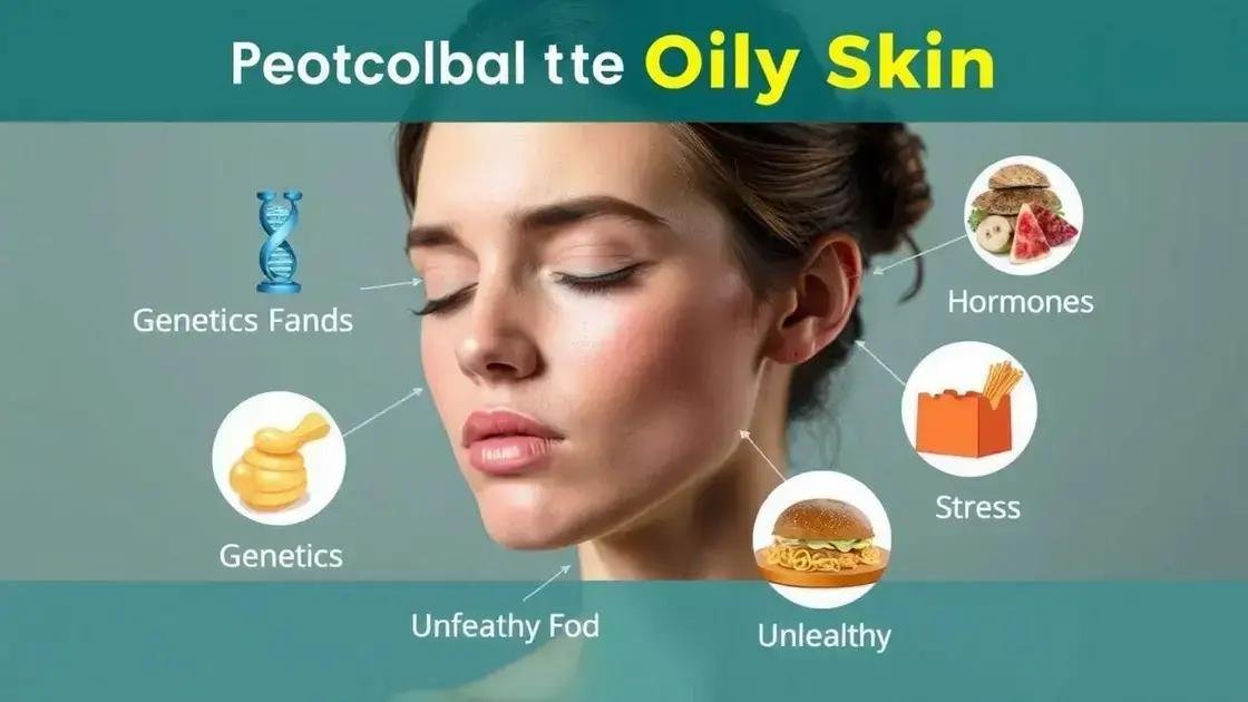 Principais causas da oleosidade na pele
