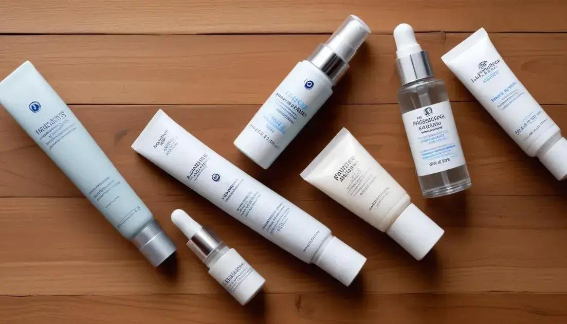 Comparação de produtos com ácido hialurônico