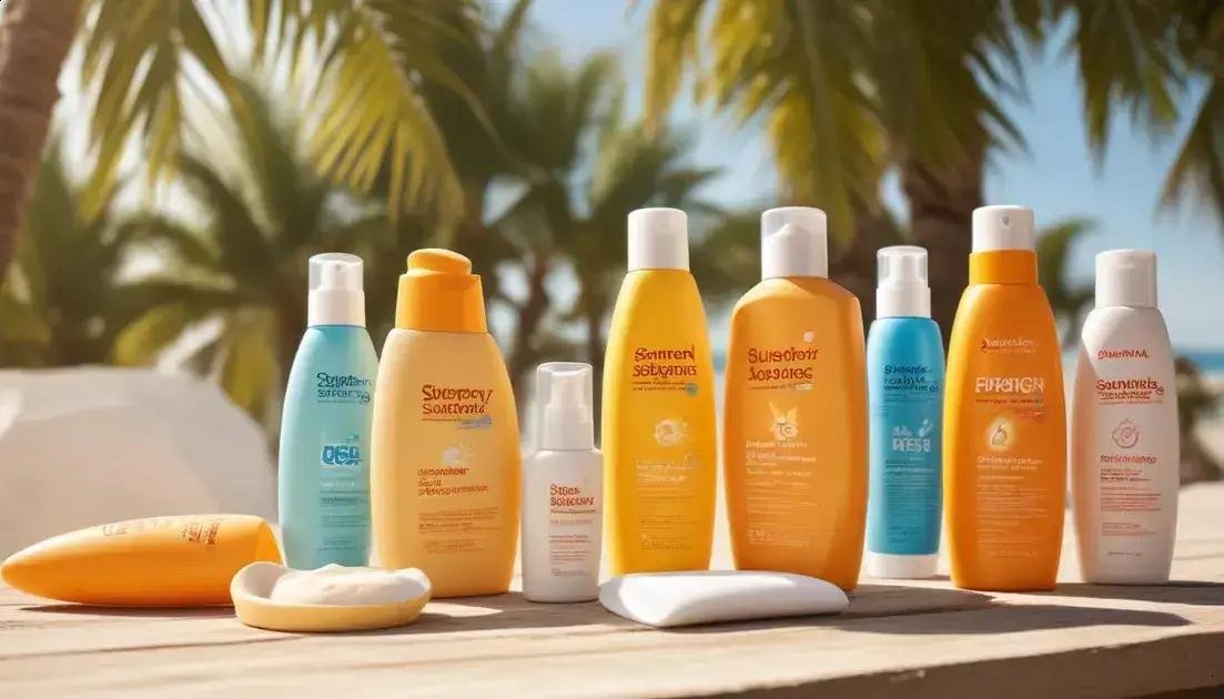 Tipos de protetores solares disponíveis e suas fórmulas