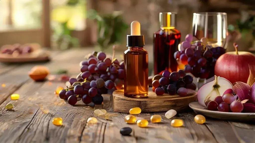 Principais antioxidantes: vitamina C, E, resveratrol e quercetina Principais antioxidantes: vitamina C, E, resveratrol e quercetina